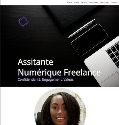 cette image illustre le site www.liyanadev.fr développer avec un étudiant