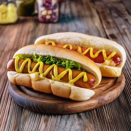 illustration pro d'un hot dog