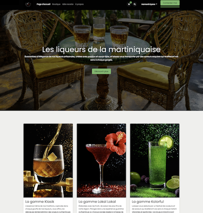 cette image illustre le site www.lesliqueursdelamartiniquaise.fr